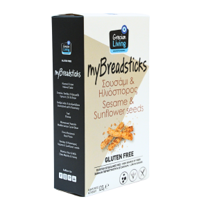 Κριτσίνια χωρίς γλουτένη - Σουσάμι και ηλιόσπορους 