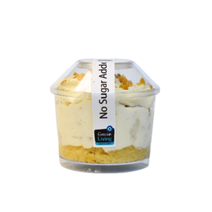 Κατεψυγμένο ατομικό γλύκισμα λευκό με ανανά και αμύγδαλο Κατεψυγμένο ατομικό γλύκισμα λευκό με ανανά και αμύγδαλο